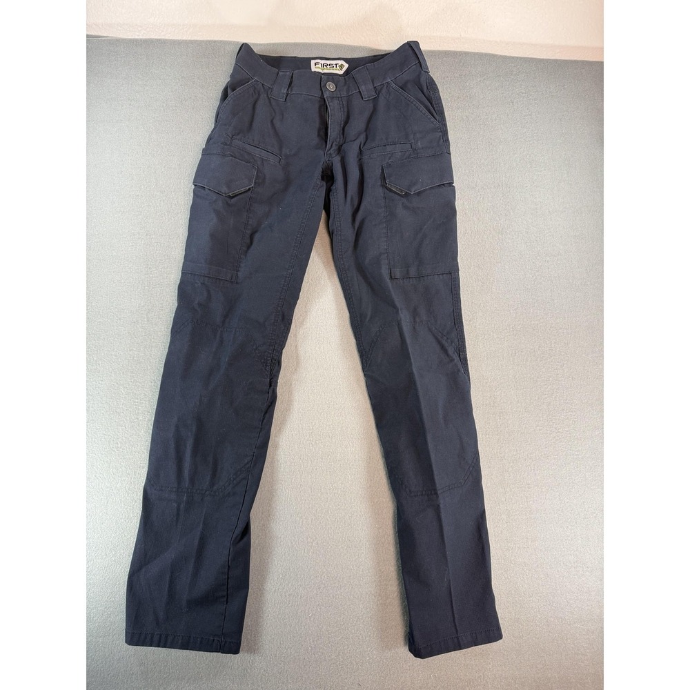 First Tactical Pants Womens 4 Blue Cargo Twill Workwear Pockets Outdoor Casual